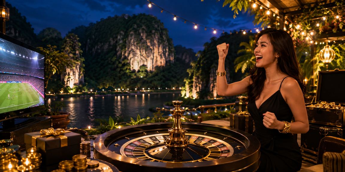 Roulette casino table in Ipoh with an attractive Malaysian-style ambience